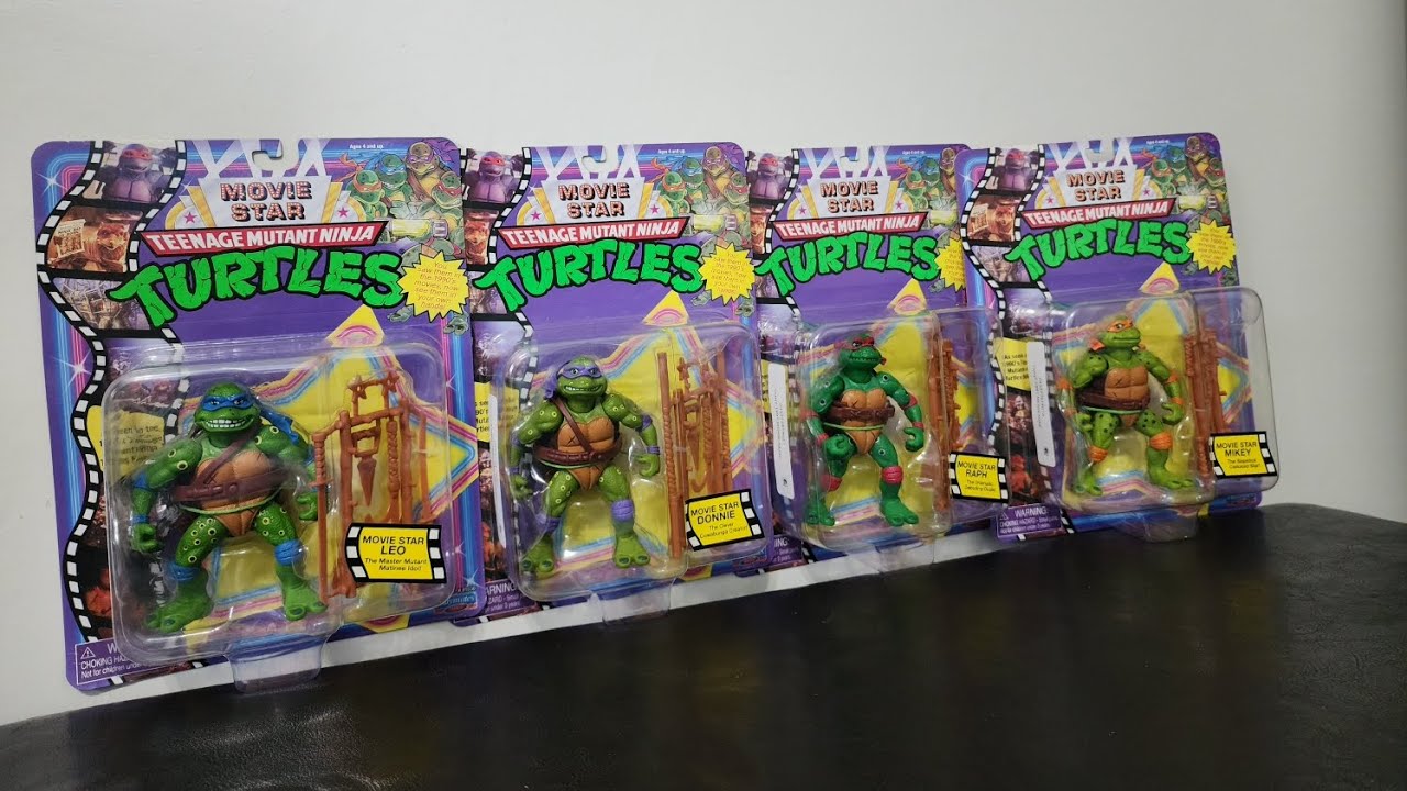 All 4 TMNT Movie Star Turtles 2023 Re-issue - Unboxing! - YouTube