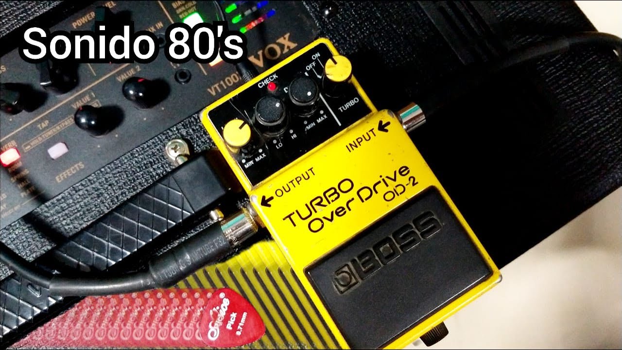 Turbo Overdrive Boss OD-2, sonido 80's 🎸🎸🎸🤟🤟 - YouTube
