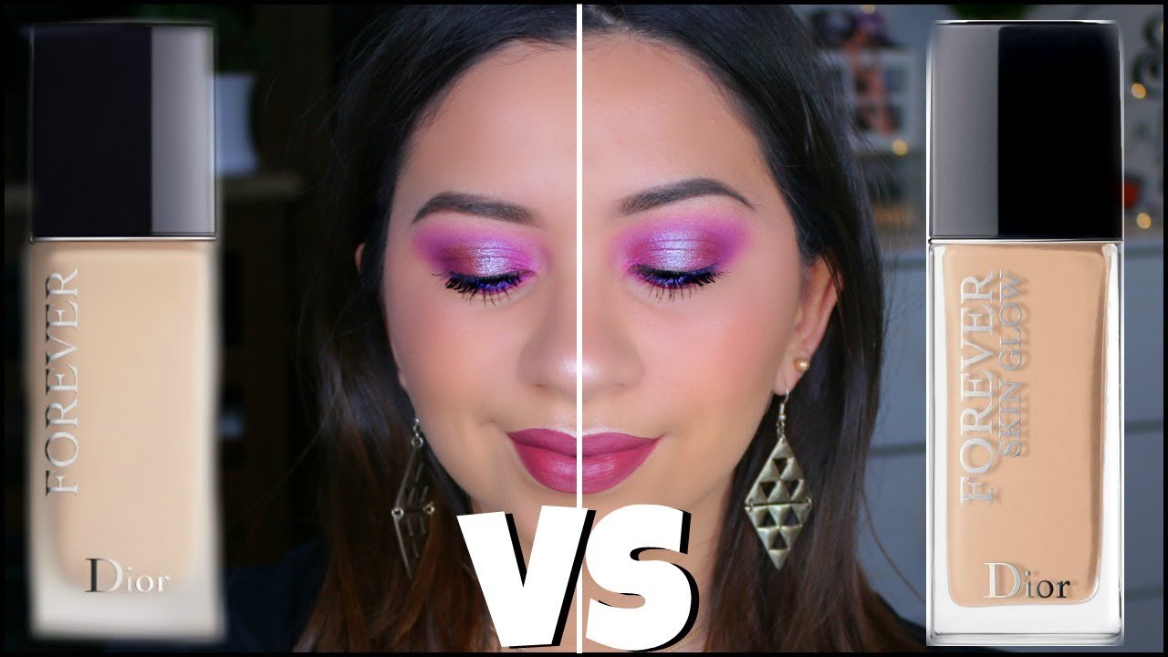 DIOR FOREVER SKIN GLOW VS DIOR FOREVER FOUNDATION - YouTube