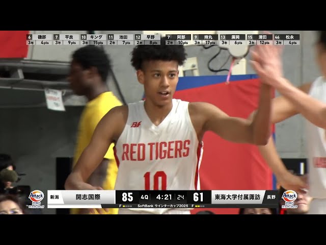 Softbank ウインターカップ2025】開志国際 vs 東海大諏訪 男子2回戦