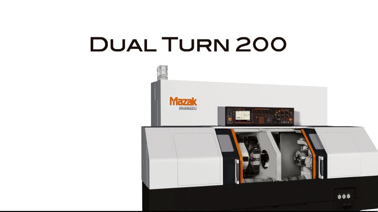 DUAL TURN200 : Twin spindle / twin turret turning center - YouTube