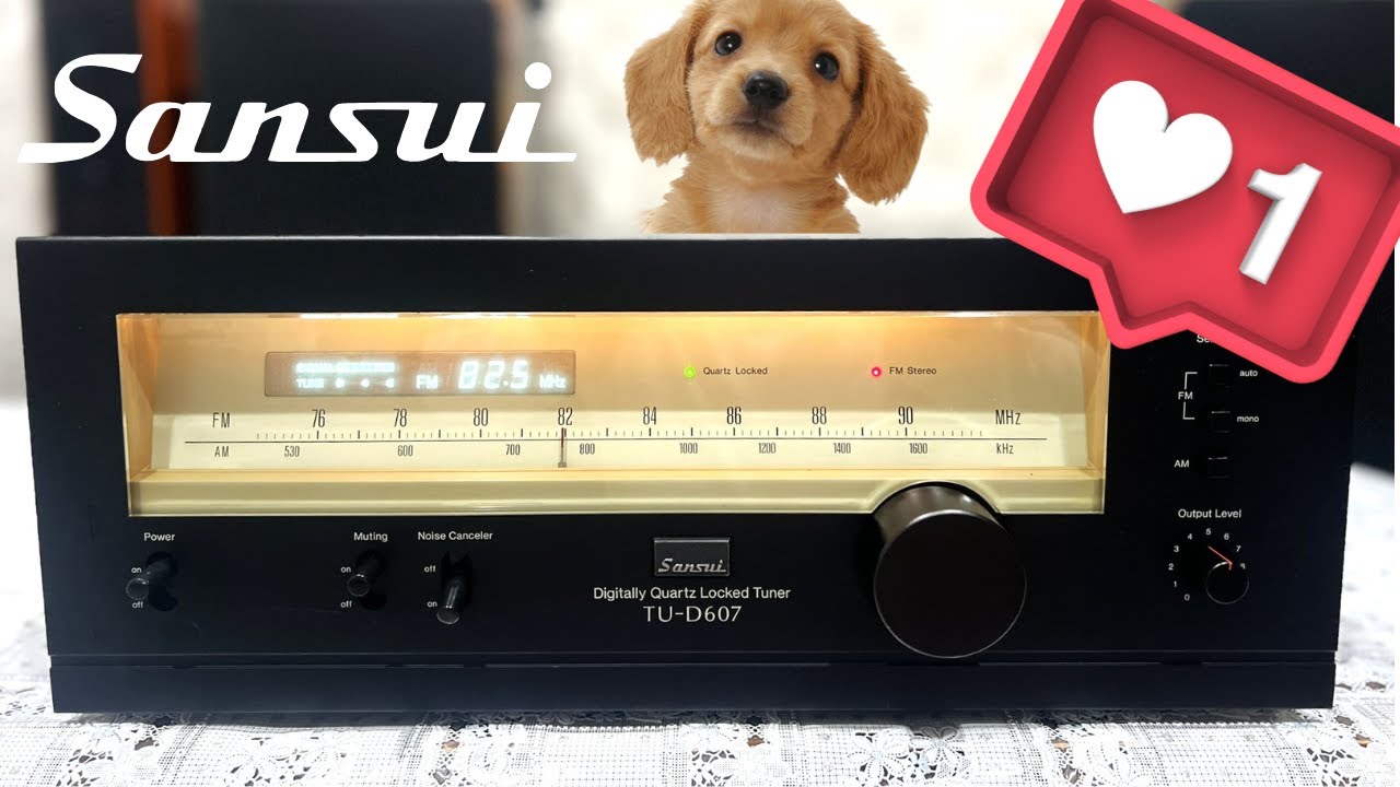 SANSUI TU-D607】デジタリークォーツシステムを搭載したサンスイ