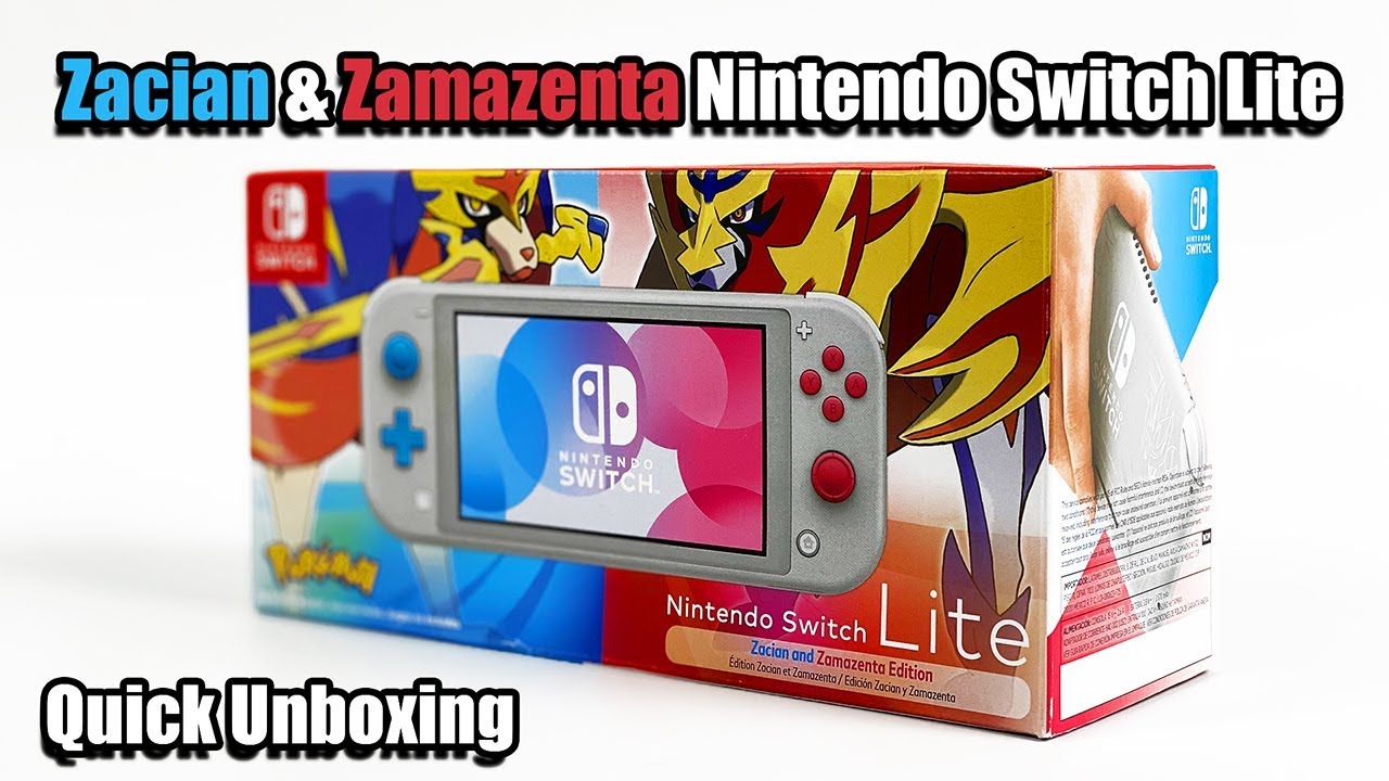 Zacian & Zamazenta Limited Edition Nintendo Switch Lite Quick