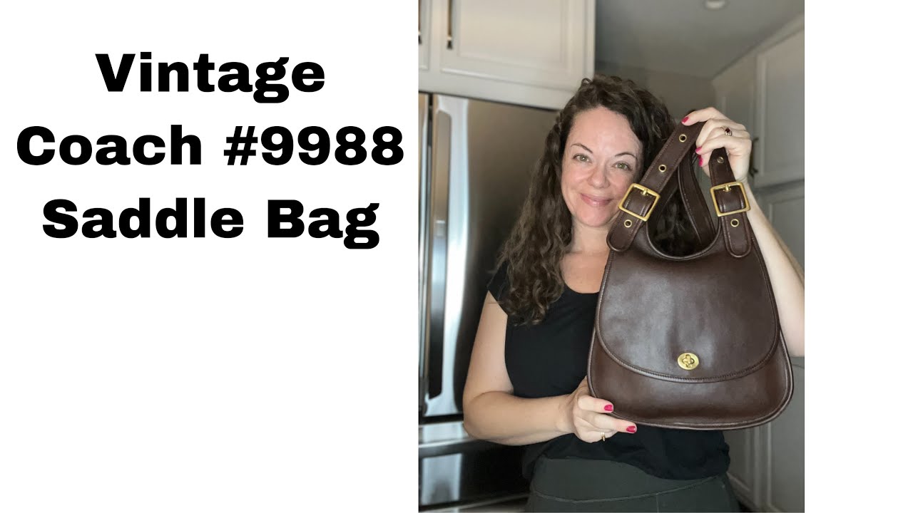 Vintage Coach #9988 Saddle Bag Talk & #9235 Crescent Comparison