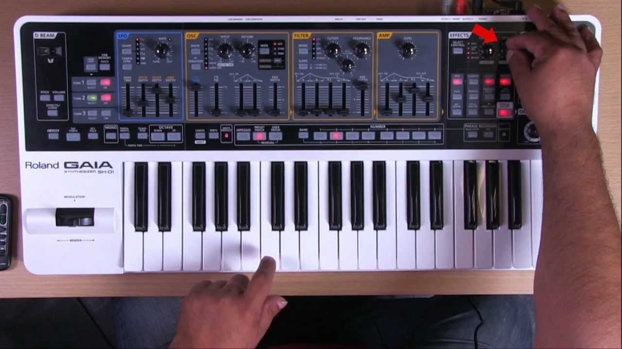 Roland Gaia SH-01 - Synth Lead - YouTube