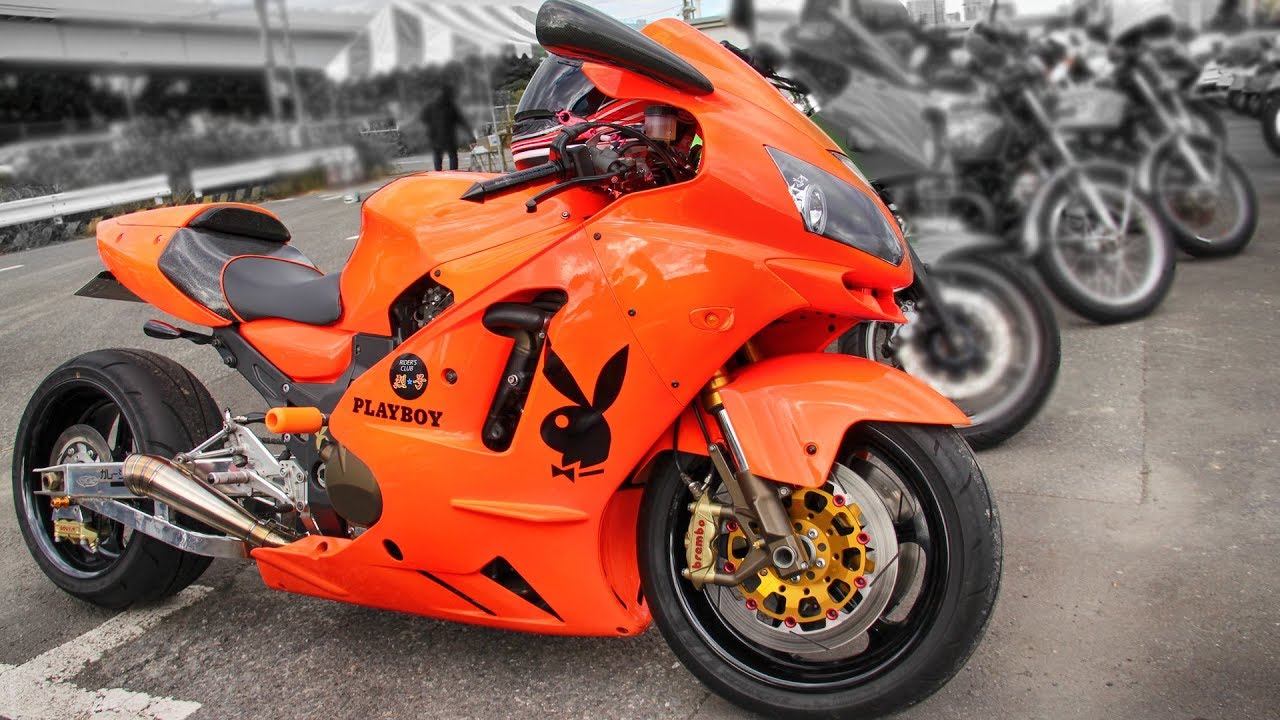 Kawasaki ZX-12R Low & Long Style Custom Bike - YouTube