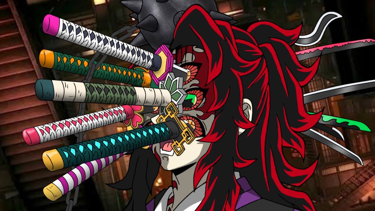 鬼滅の刃】柱の刀が目に刺さった黒死牟【無限城編】 - YouTube