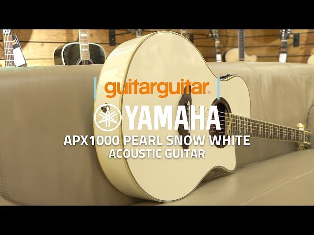 Yamaha APX100 Acoustic Pearl Snow White - YouTube