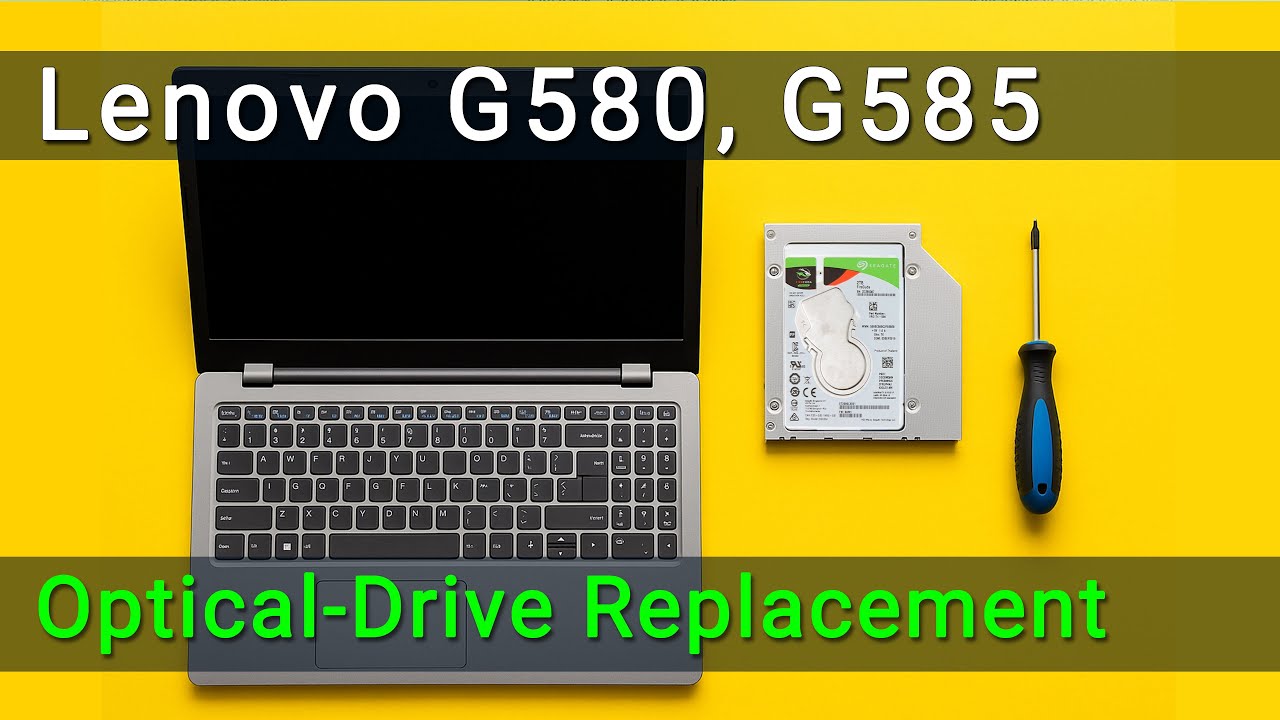 Replace Optical Drive on Lenovo G580, G585 | Hard Drive Caddy