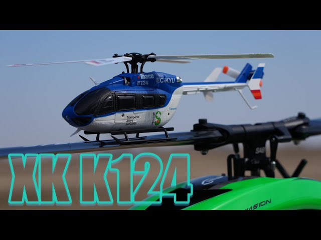 ラジコンヘリ XK K124 優雅に飛ぶ - YouTube