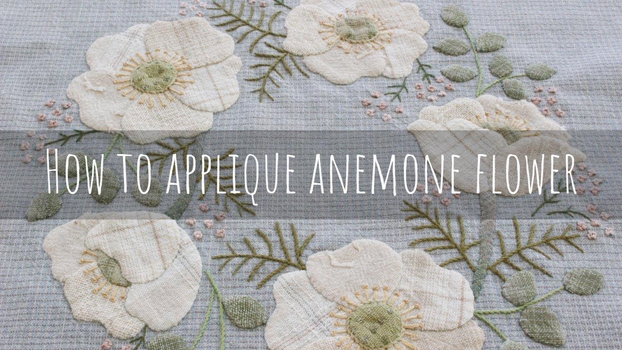 パッチワーク】ふんわり花びらをアップリケ - YouTube