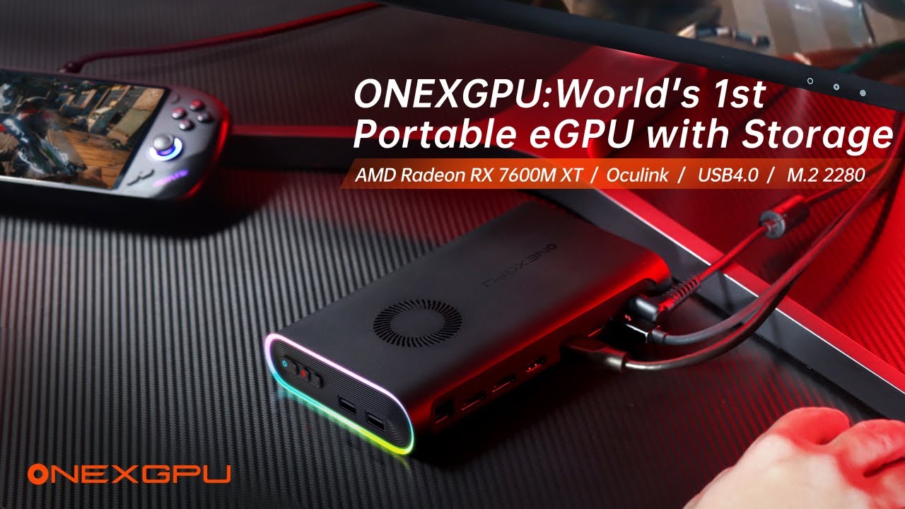 ONEXGPU: World's 1st Portable eGPU with Storage by ONE-NETBOOK