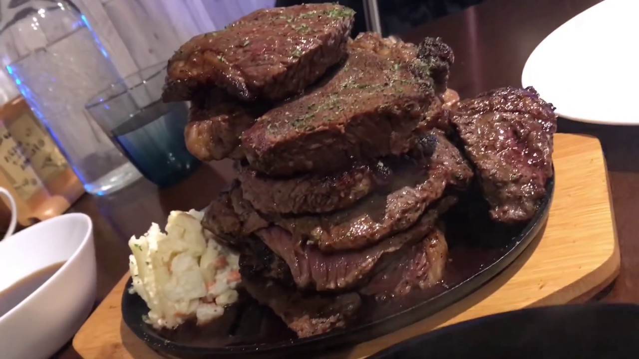 Big eater] Machida nijyu-kyu (total 2.9kg) steak time attack