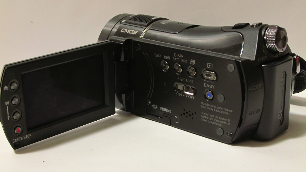 Sony HandyCam HDR-CX7: Unboxing and Test - YouTube