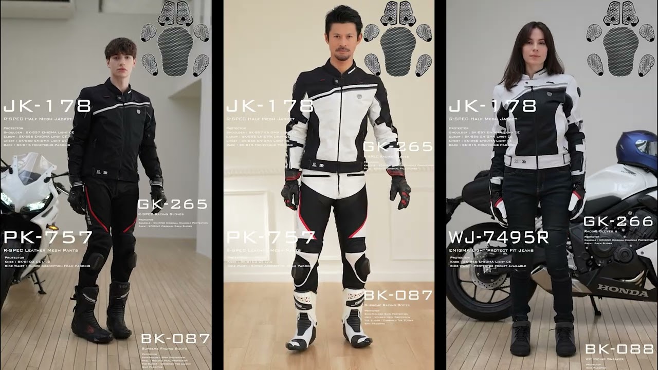 コミネ公式】JK-178 R-SPEC ハーフメッシュジャケット | KOMINE