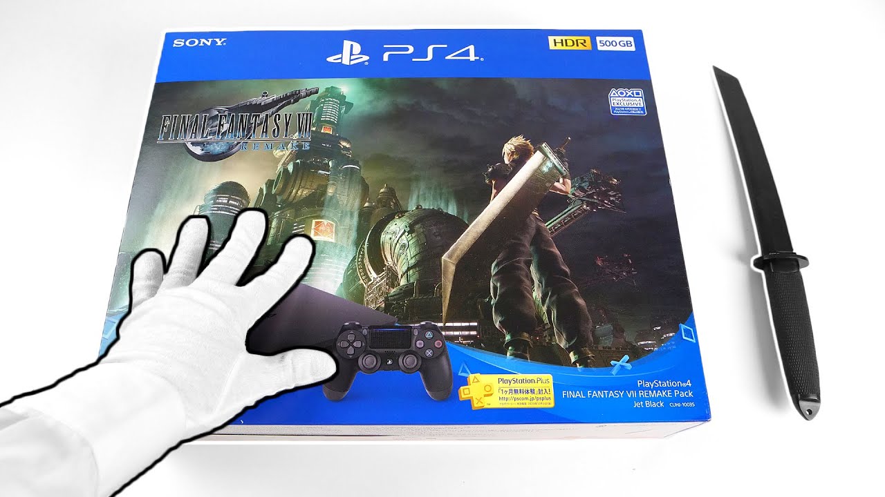 PS4 Final Fantasy VII Remake Console Unboxing + #FFVIIR Sony