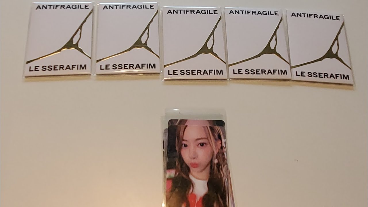 Unboxing Le Sserafim Antifragile Weverse Albums (5 copies!) - YouTube