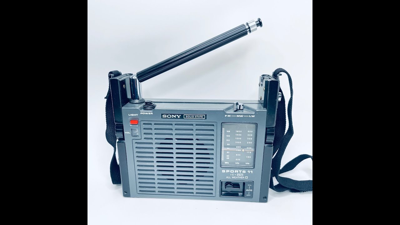 Sony ICF-111L Solid State Radio Vintage Retro Sports 11 Weather