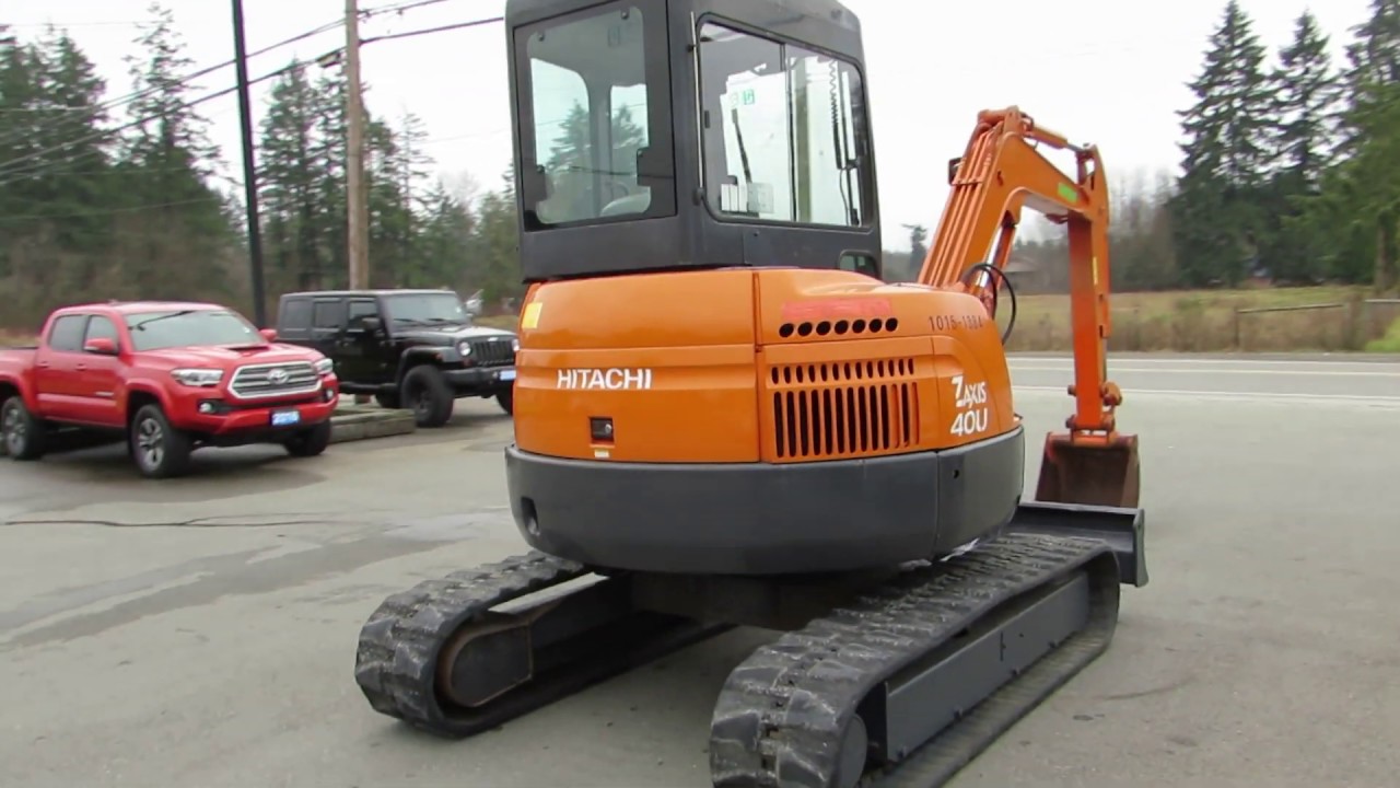 2001 HITACHI ZX 40-3 EXCAVATOR AT KOLENBERG MOTORS LTD - YouTube