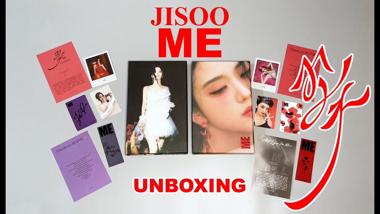 UNBOXING】- JISOO FIRST SINGLE ALBUM​​ - ME (SET) - YouTube