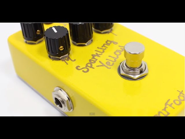 ギター Bearfoot Sparkling yellow od 3 Bearfoot Fx Sparkling Yellow