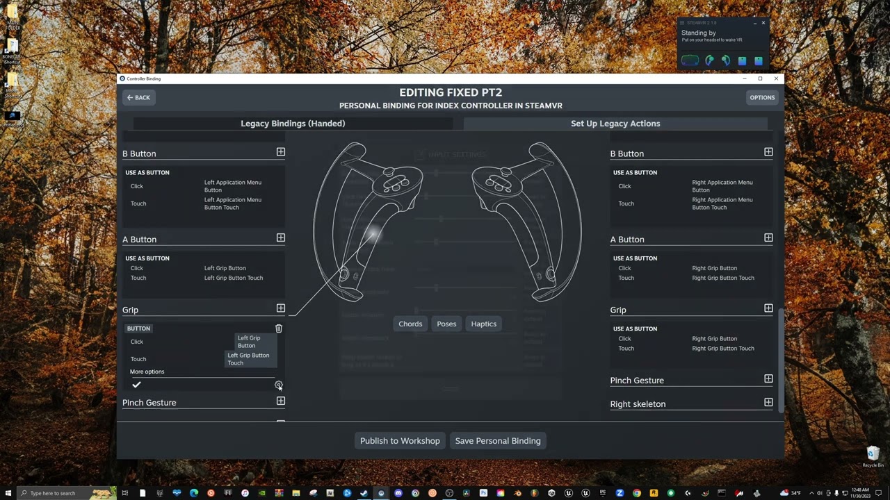 Valve Index Controller Grip Adjustment (Keybinding tutorial) - YouTube