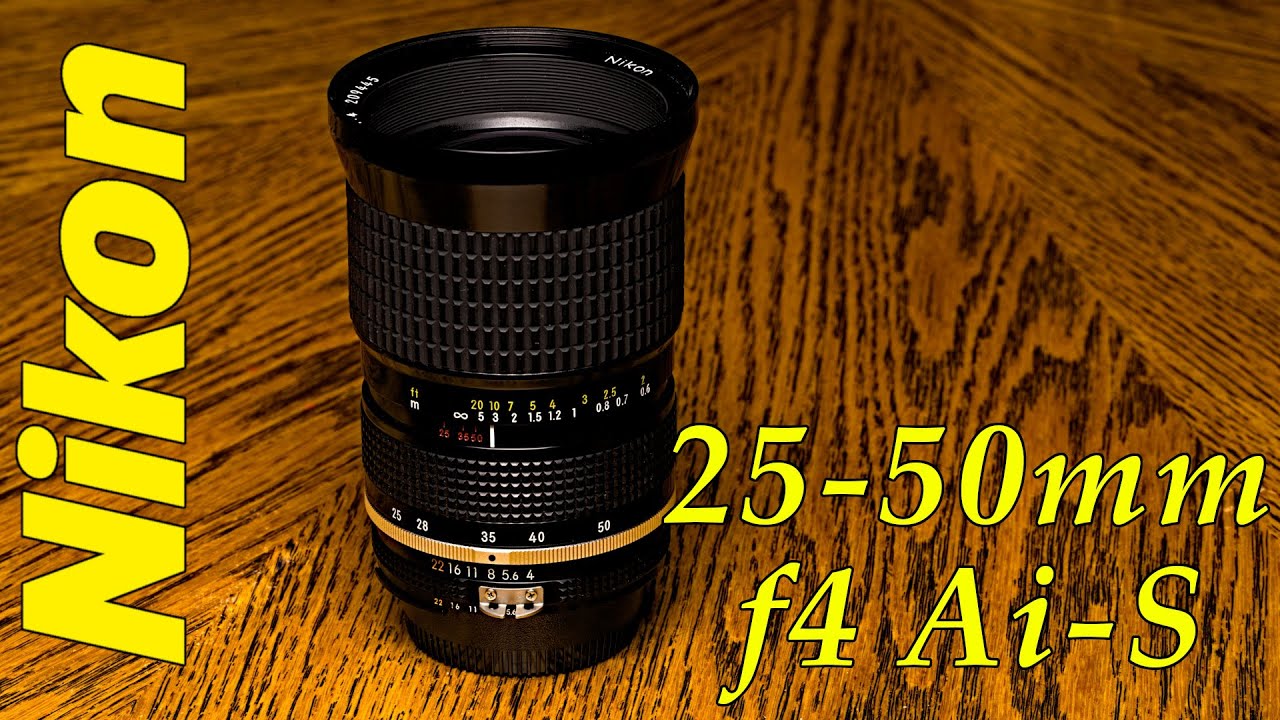 Vintage Nikon 25-50mm f4 Nikkor Lens Review on a Nikon D810 - YouTube