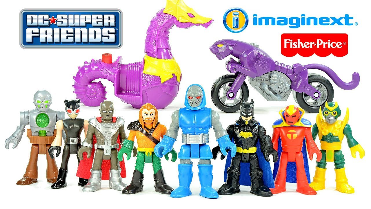 Imaginext Batman Red Tornado Aquaman Steel & Metallo Catwoman
