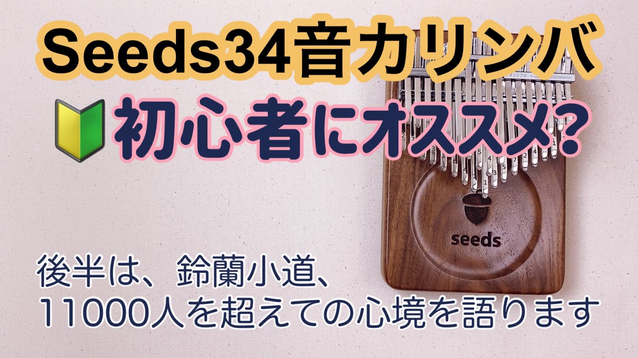 Seeds34音カリンバ、初心者にはオススメ？【kalimba Review】seeds