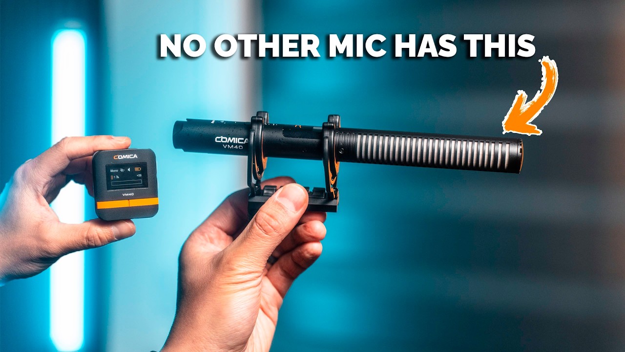 Comica VM40 - WORLD'S FIRST Shotgun Mic to Have 32 Bit Audio - YouTube