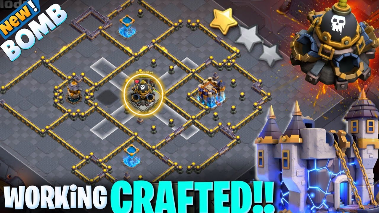BOMB HIVE CRAFTED TH18 BASE LINK - TH18 ! BRAND NEW CRAFTED BASE