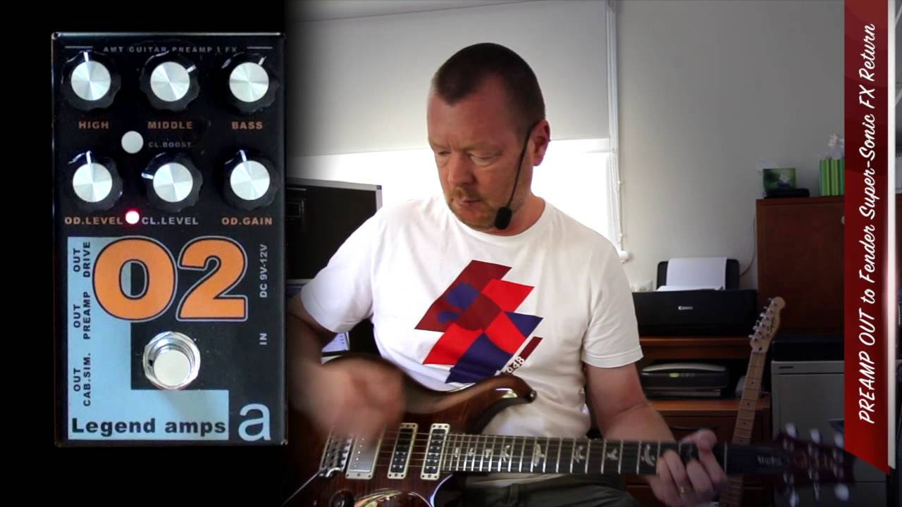 AMT Electronics : O2 Preamp & Effects Pedal - YouTube