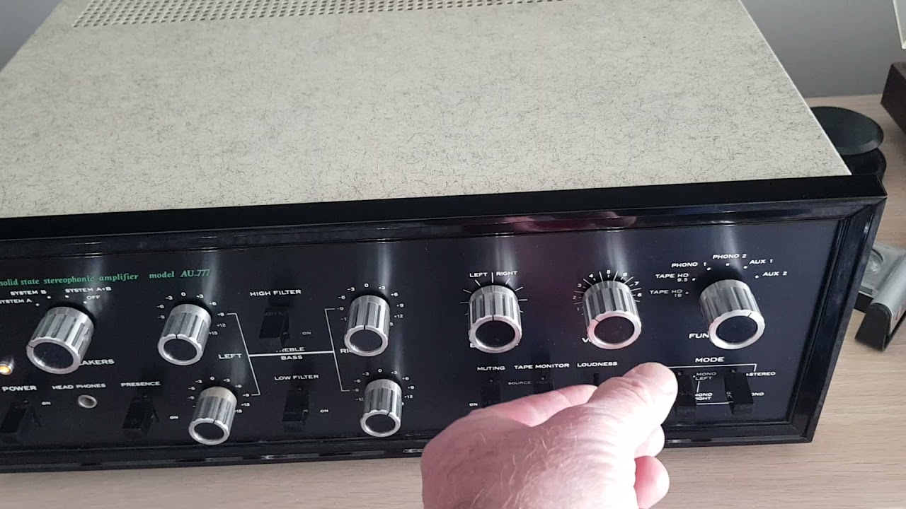 Sansui AU-777 Integrated Amplifier. Fully restored. - YouTube