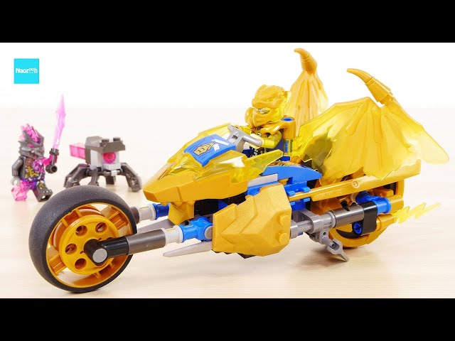 LEGO NINJAGO Jay's Golden Dragon Motorbike 71768 Crystalized - YouTube