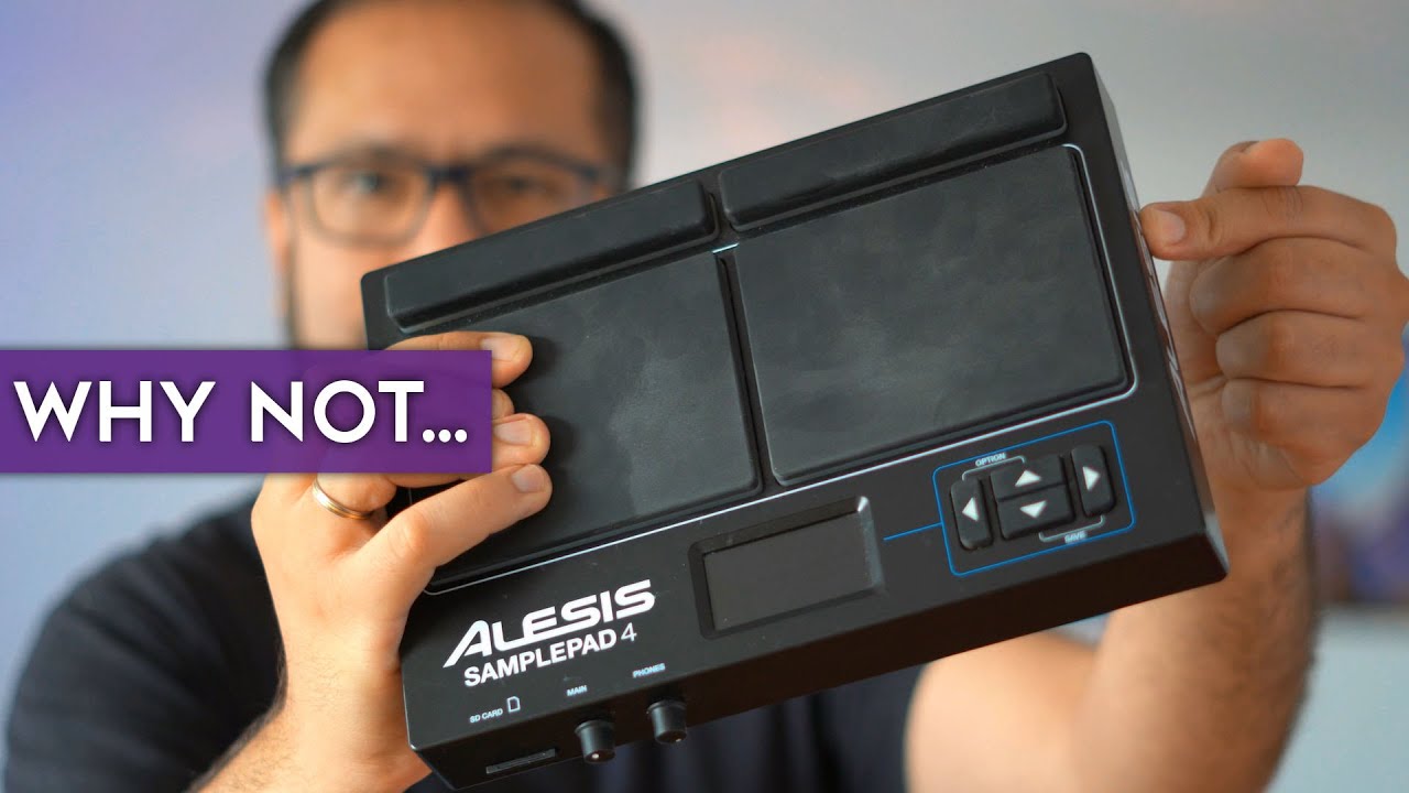 Alesis Samplepad 4 - hit thing with stick, thing makes noise - YouTube