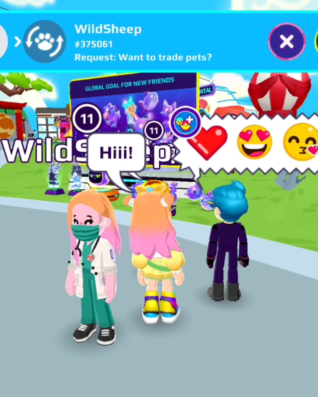 Saying Hi to the RANDOMS #pkxd #short #trend - YouTube