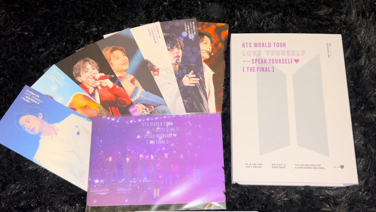 unboxing BTS love yourself: speak yourself [the final] DVD - YouTube