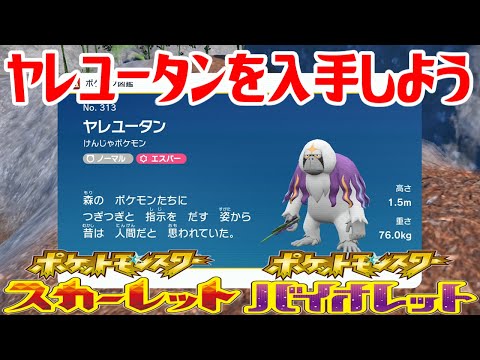 ポケモンSV】ヤレユータンを入手しよう【ポケットモンスター
