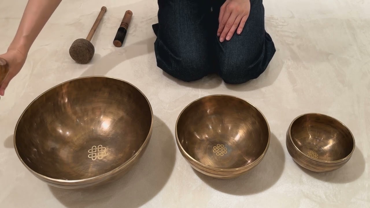 新・鍛造スペシャル・シンギングボウル3点セット（小・中・大）『大地