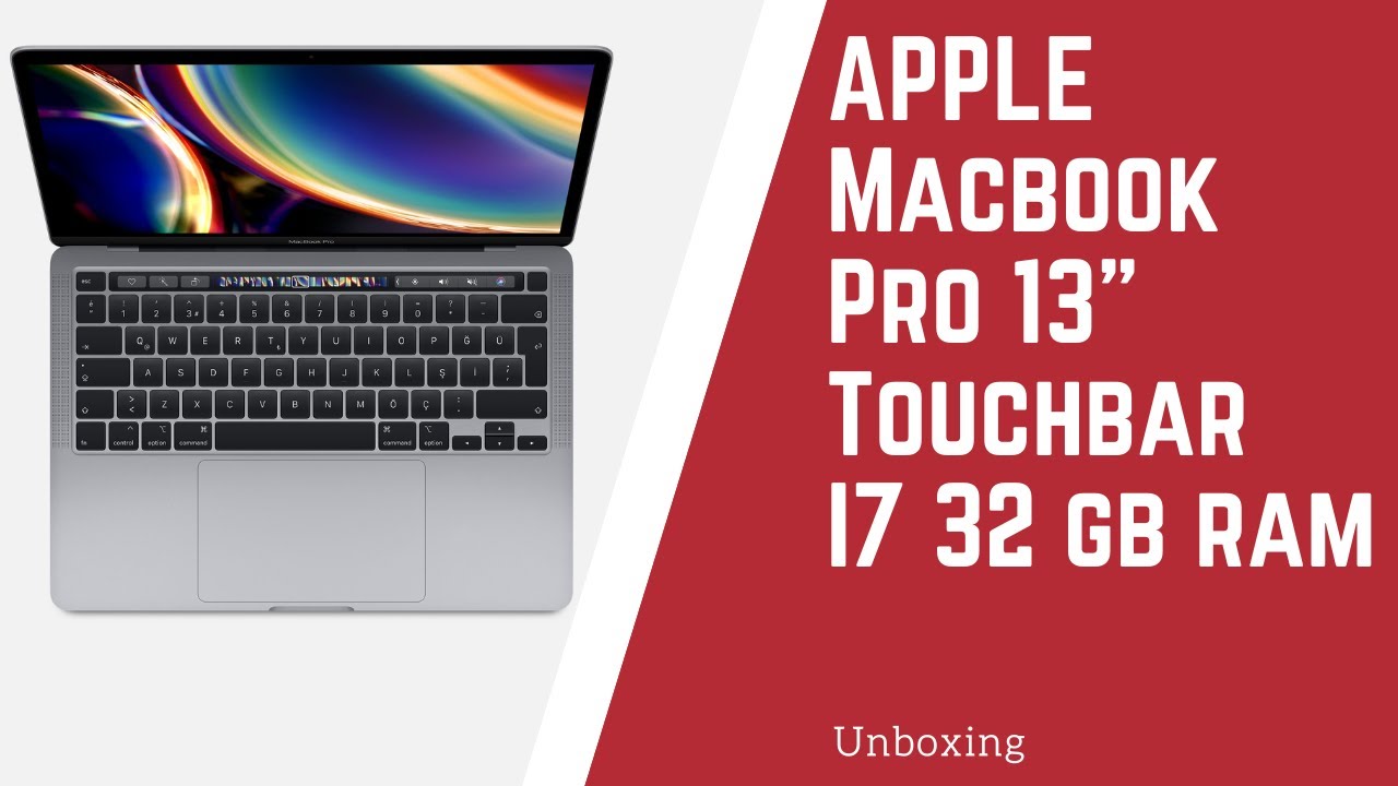 Apple Macbook Pro 13 2020 i7 32 GB Ram Unboxing - YouTube