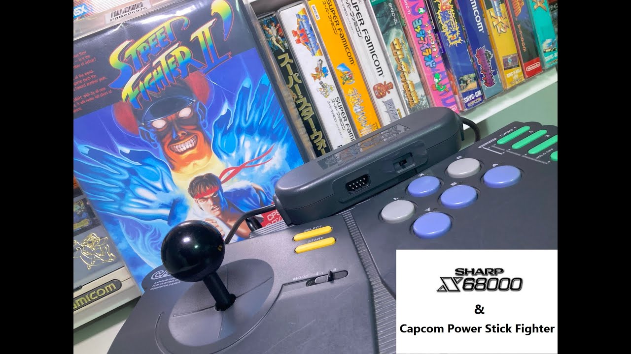 X68000 Street fighter + Capcom Power Stick adapter - YouTube