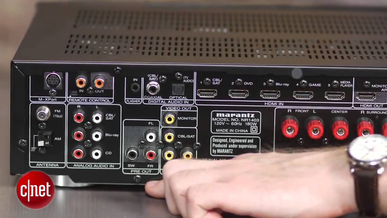 Marantz NR1403 review A slim simple receiver without frills - YouTube