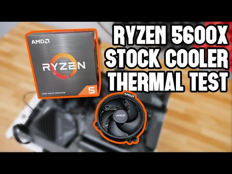 Ryzen 5600X Stock Wraith Stealth Cooler Test - YouTube