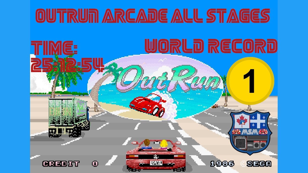 OutRun [Arcade] All Stages [25'12