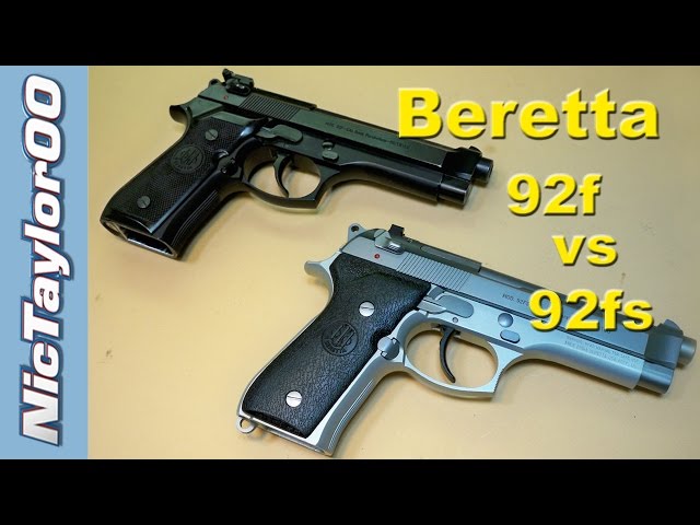 Beretta 92f vs 92fs Comparison - YouTube