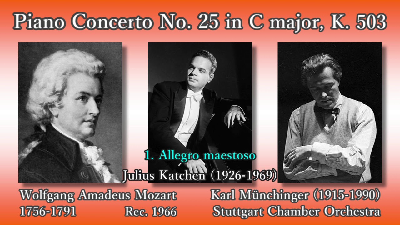 Mozart: Piano Concerto No. 25, Katchen & Münchinger (1966