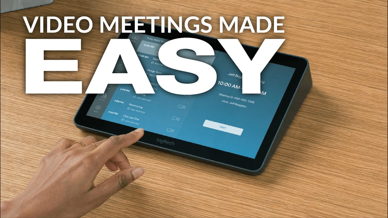 The new Logitech TAP meeting room conference controller - YouTube