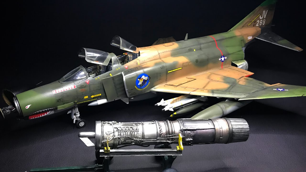 F 4 PHANTOM - REVELL 1/32 - aircraft model - YouTube