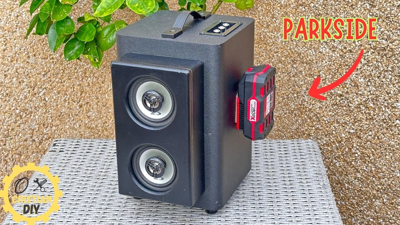 How i Made the Frankenstein Speaker powered by 20V Parkside