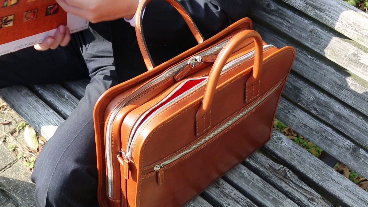 万双】双鞣和地 ダブル天ファスナー - YouTube